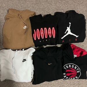 Lot of Nike Air Jordan boys Hoodies Medium Large